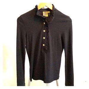 Tory Burch black long sleeve shirt